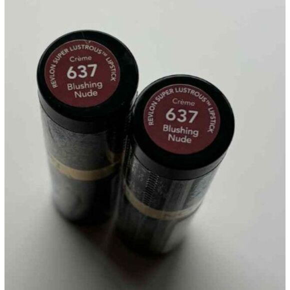 Revlon Super Lustrous Lipstick 637 Blushing Nude Lot of 2 - Picture 1 of 2